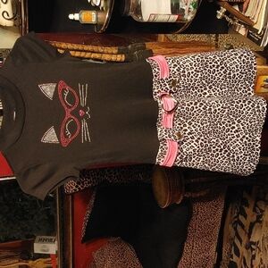 Girls animal print dress
